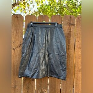 Vintage Leather skirt size 14 by Erez.